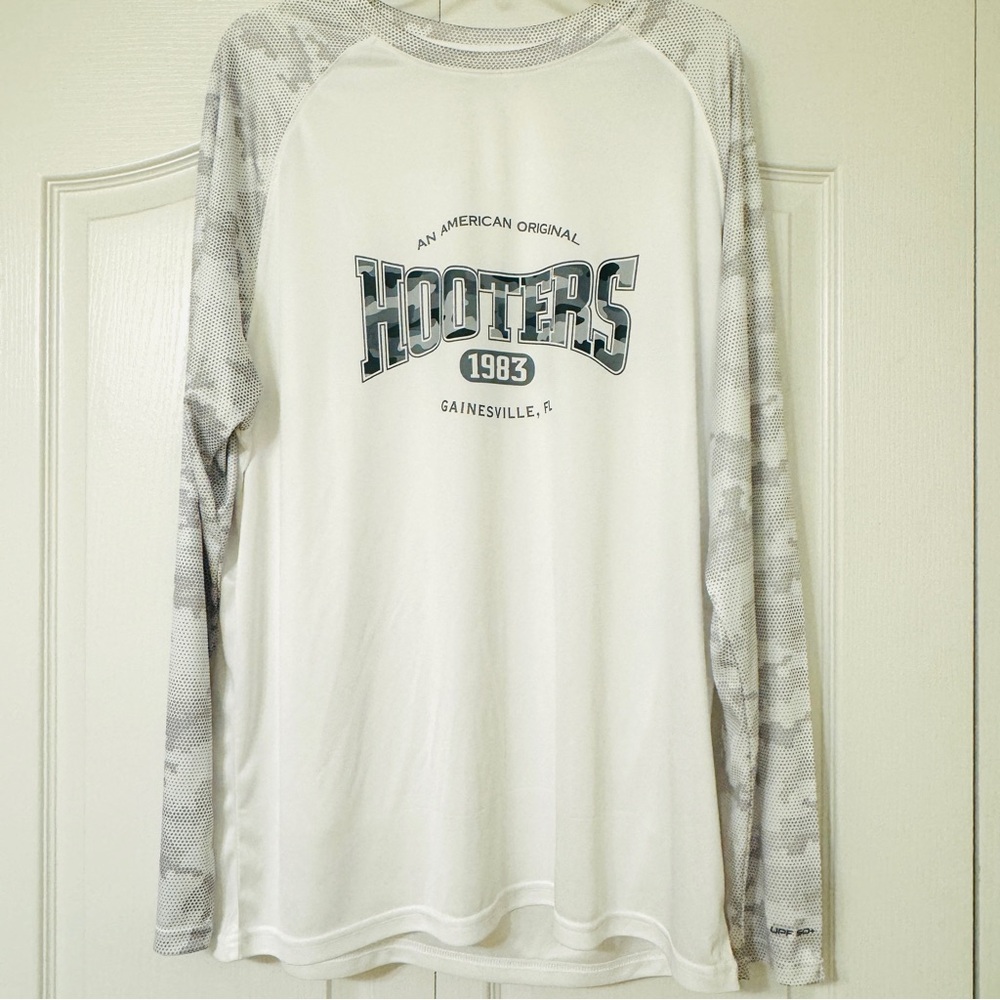 Men’s NEW HOOTERS Paragon XL SPF Sun Protection 50+ Long Sleeve Athletic Shirt - Picture 2 of 10